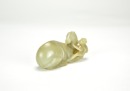 Celadon White Jade Carved &lsquo;Horse with Monkey&rsquo;, Qing Dynesty - 5