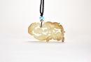 Qing - A White Jade Carved &lsquo;Hunter&rsquo; Pendant - 2