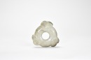 A Jade Notched &lsquo;Three Ram&rsquo; Disc