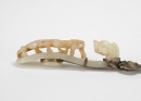 A Letter Cutter And A Walnut Carved &lsquo;Figures&rsquo; (2 Pcs). - 2