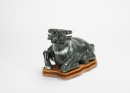 A Spinish Jade Cow With Stand - 2