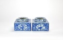 A Pair Of Blue And White Wine Warner, Late Qing Dynasty - 3