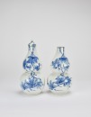 A Blue And White Gourd Wine Warmer, - 2
