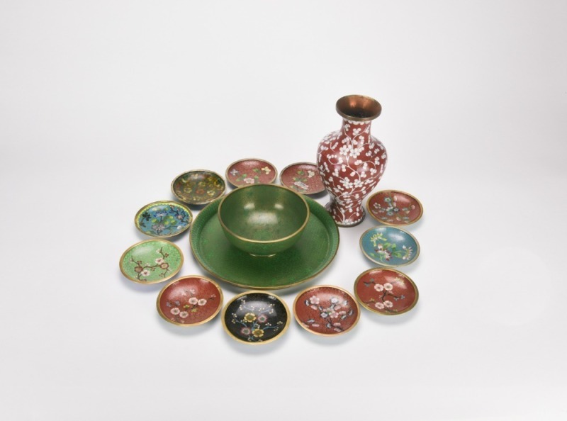 A Group Of 14 Cloisonne Enamel. Republic
