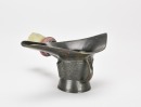 A Group Of Five Bronze items. Including Bronze Ribbit,Dragon Belt- Buckle,Water droper - 9