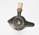 A Group Of Five Bronze items. Including Bronze Ribbit,Dragon Belt- Buckle,Water droper - 12