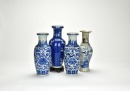 A Group Of Four Blue And White Vase (4 Pcs), Qing/ Republic - 3