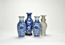A Group Of Four Blue And White Vase (4 Pcs), Qing/ Republic - 4