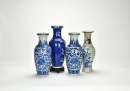 A Group Of Four Blue And White Vase (4 Pcs), Qing/ Republic - 5