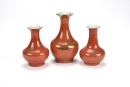 A Fine Chinese Porcelain Gilt-Red Glazed Tea Set(44 Pcs) - 3