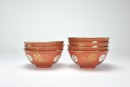 A Group Of Gilt-Red Glaze Tea Set(59 Pcs) - 3