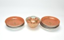 A Group Of Gilt-Red Glaze Tea Set(59 Pcs) - 4