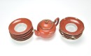 A Group Of Gilt-Red Glaze Tea Set(59 Pcs) - 6