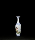 Mid 20th CenturyA Famille Glaze &lsquo;Fishes&rsquo; Vase. &lsquo;Jing De Zhen Zhi&rsquo; Mark H: 26.5 cm - 4