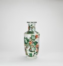 A Fine Chinese Famille Verte Porcelain Vase, 19th Century.