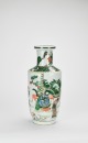A Fine Chinese Famille Verte Porcelain Vase, 19th Century. - 2