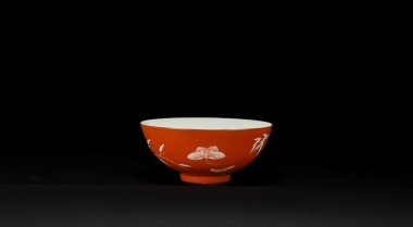 A Iron Red &lsquo;Bamboo&rsquo; Bowl, With Mark