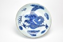 Two Chinese Blue And White &lsquo; Dragon&rsquo; Plates. - 4