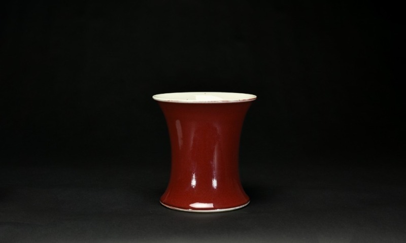 A Sacrificial-Red Glazed Vase,