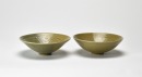 Pair of Carved Yaozhou Celadon Bowls - 2