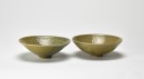 Pair of Carved Yaozhou Celadon Bowls - 4
