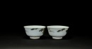 A Pair Of Famille Glazed &lsquo; Pine,Crane And Bats&rsquo; Bowls - 3