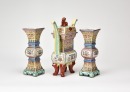 Chinese Famille Rose Altar GarnitureChina, Republic Period. - 2