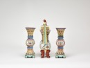 Chinese Famille Rose Altar GarnitureChina, Republic Period. - 7