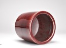 A Chinese Copper-Red Glazed Brush Pot - 6