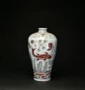 An Iron-Red Green-Glaze &lsquo;Fishes And Lotus&rsquo; Meiping Vase - 3