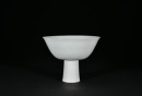 A Sweet-White Glaze &lsquo; Dargon&rsquo; Stem Cup. - 2