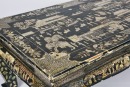 A Mother-Of-Pearl Inlaid Black Lacquer Kang Table, Qing Dynasty. - 11