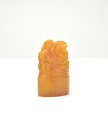 A Yellow Shoushan Stone Carved &lsquo; Double Koi&rsquo; Seal - 7