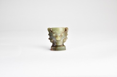 Shijahe Culture (3000 BC-2000.Bc) An Archaistic Jade Celestial Face