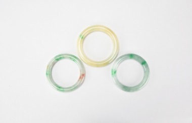 Group of Three Jadeite Bangles
