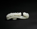A Superb White Jade Belt Hook Carved with Chilong, Qianlong Period, Qing Dynasty (Mid-18th Century) - 6