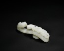 A Superb White Jade Belt Hook Carved with Chilong, Qianlong Period, Qing Dynasty (Mid-18th Century) - 7