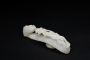 A Superb White Jade Belt Hook with Chilong and Taiji Symbol, Qianlong Period, (Mid-18th Century) - 7