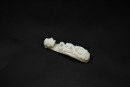 A Finely Carved White Jade Belt Hook with Incised Geometric Decoration, Qianlong Period, (Mid-18th Century) - 2