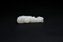 A Finely Carved White Jade Belt Hook with Incised Geometric Decoration, Qianlong Period, (Mid-18th Century) - 7