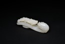 A Fine White Jade Belt Hook Carved with Chilong Amidst Cloud Scrolls, Qianlong Period, Qing Dynasty (Mid-18th Century) - 5