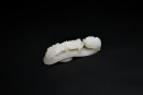 A Fine White Jade Belt Hook Carved with Chilong Amidst Cloud Scrolls, Qianlong Period, Qing Dynasty (Mid-18th Century) - 7