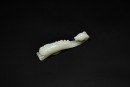 A Celadon-White Jade &lsquo;Ram-Head&rsquo; Belt Hook with Eight Treasures Design, Qing Dynasty, 18th&ndash;19th Century