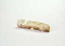 A White Jade Belt Hook with Chilong Design and Russet Inclusions, Western Han Dynasty (2nd Century BC) - 5