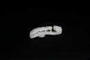 A Fine White Jade Belt Hook with Double Chilong and Lotus Button, Qing Dynasty - 4