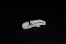 A Fine White Jade Belt Hook with Double Chilong and Lotus Button, Qing Dynasty - 5