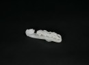 A Fine White Jade Belt Hook with Dragon Head and Chilong DesignQing Dynasty, 18th&ndash;19th Century - 2