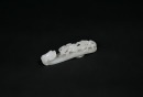 A Fine White Jade Belt Hook with Dragon Head and Chilong DesignQing Dynasty, 18th&ndash;19th Century - 3