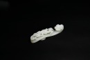 A Fine White Jade Belt Hook with Chilong Design, Qing Dynasty, 18th&ndash;19th Century - 2
