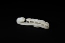 A Fine White Jade Belt Hook with Dragon Head and Chilong DesignQing Dynasty, 18th&ndash;19th Century - 5